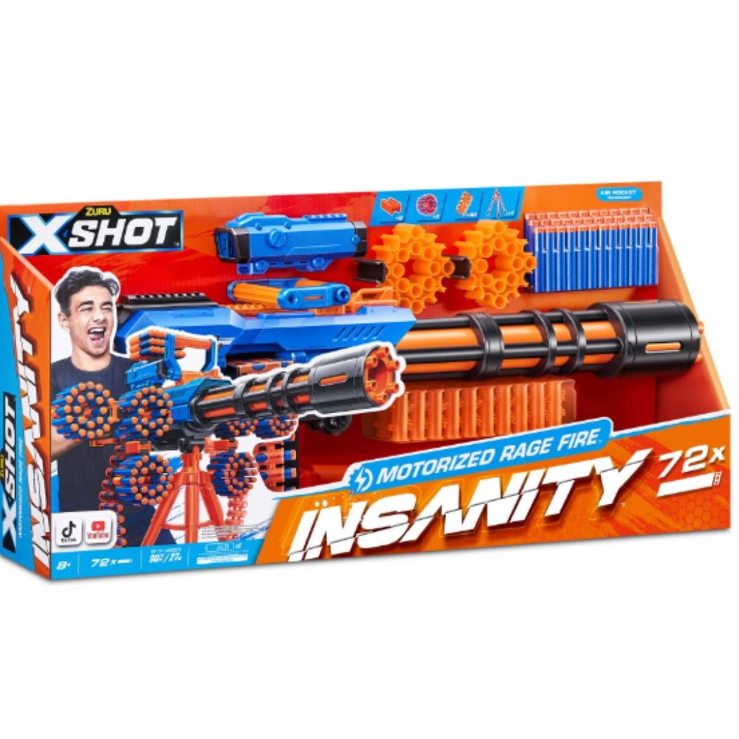 X shot Insanity Motorized Rage Fire