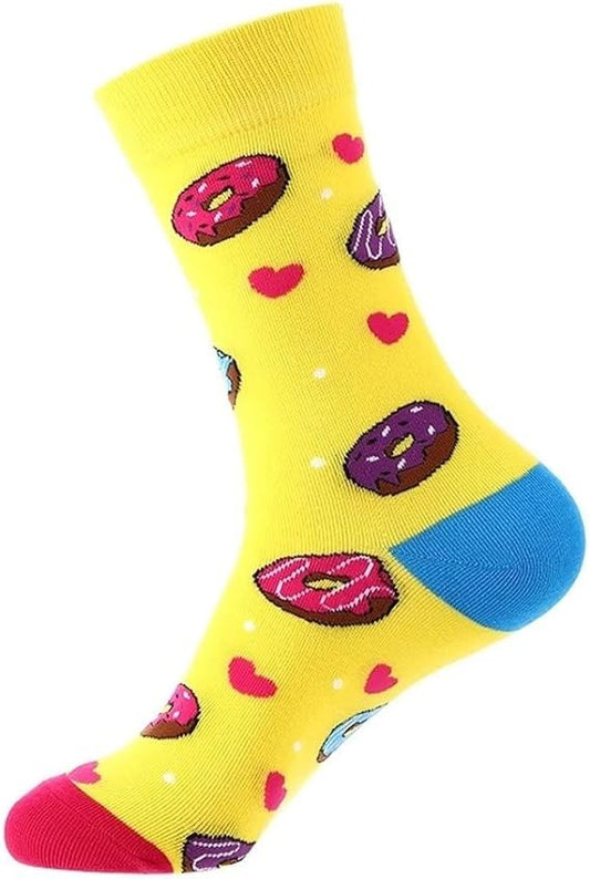 Noxxiez Soxxiez Donut Yellow Socks