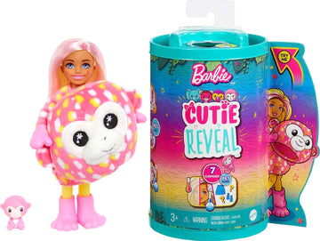 Barbie Chelsea Cutie Reveal Jungle Friends Doll - Monkey