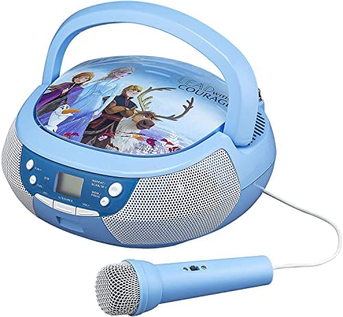 Frozen Portable Cd Player With Mic Jack