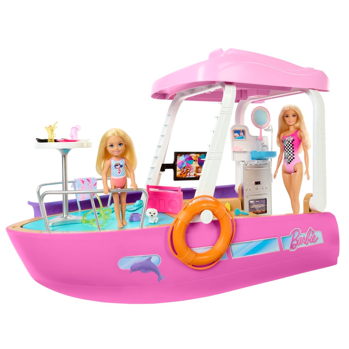 Barbie Pink Dream Boat Playset