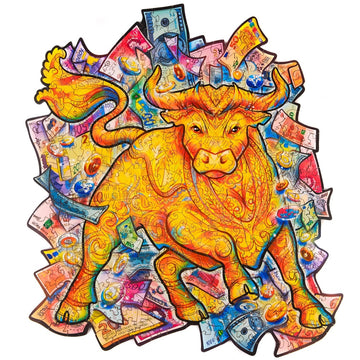 Unidragon Prosperous Bull Wooden Puzzle - King Size