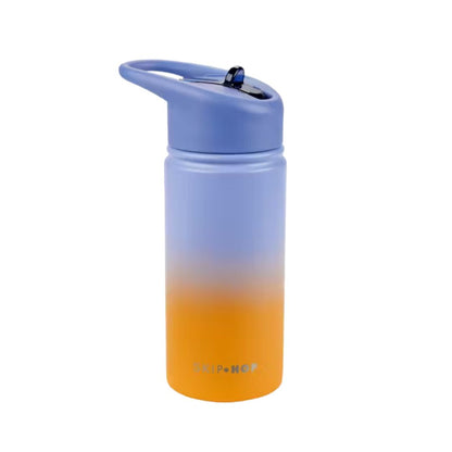 Skip Hop Stainless Steel Water Bottle with Straw - Wander Ombré Blue