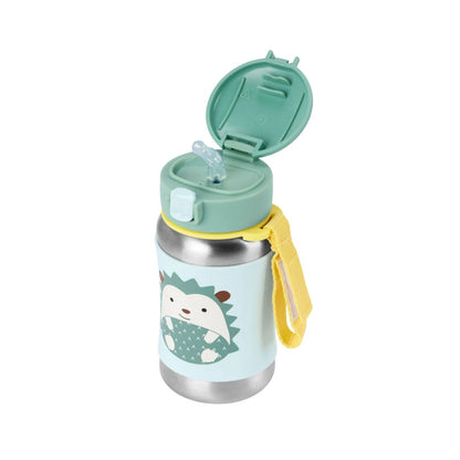Skip Hop Stainless Steel Hedgehog Straw Water Bottle