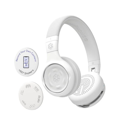 StoryPhones White Headphones with 2 StoryShields