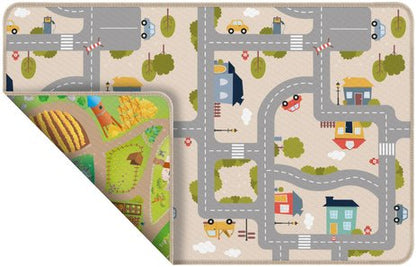 Tapis Reversible Ville et Ferme