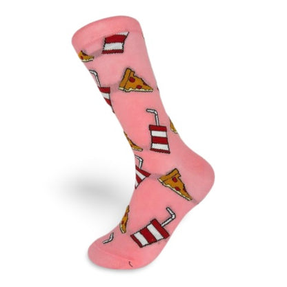 Noxxiez Soxxiez Pizza Pink Socks