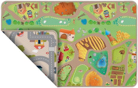 Tapis Reversible Ville et Ferme