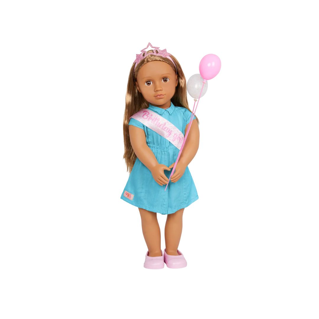 Our Generation Anita Birthday Fashion Doll With Balloons