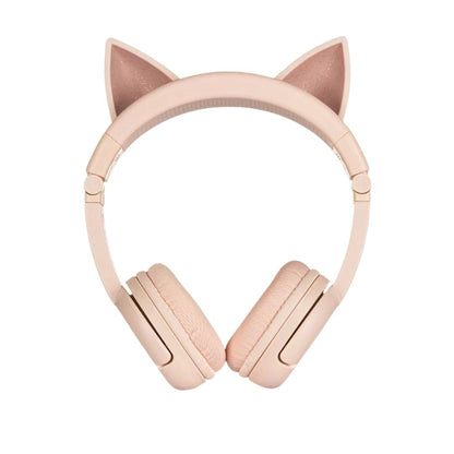 BuddyPhones Play Ears Plus Pink Cat Wireless Headphones