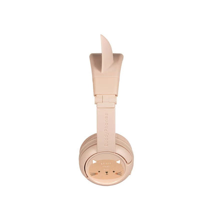 BuddyPhones Play Ears Plus Pink Cat Wireless Headphones
