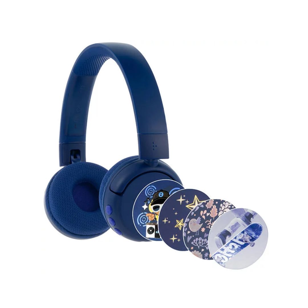 BuddyPhones POPFun Wireless Headphones Deep Blue