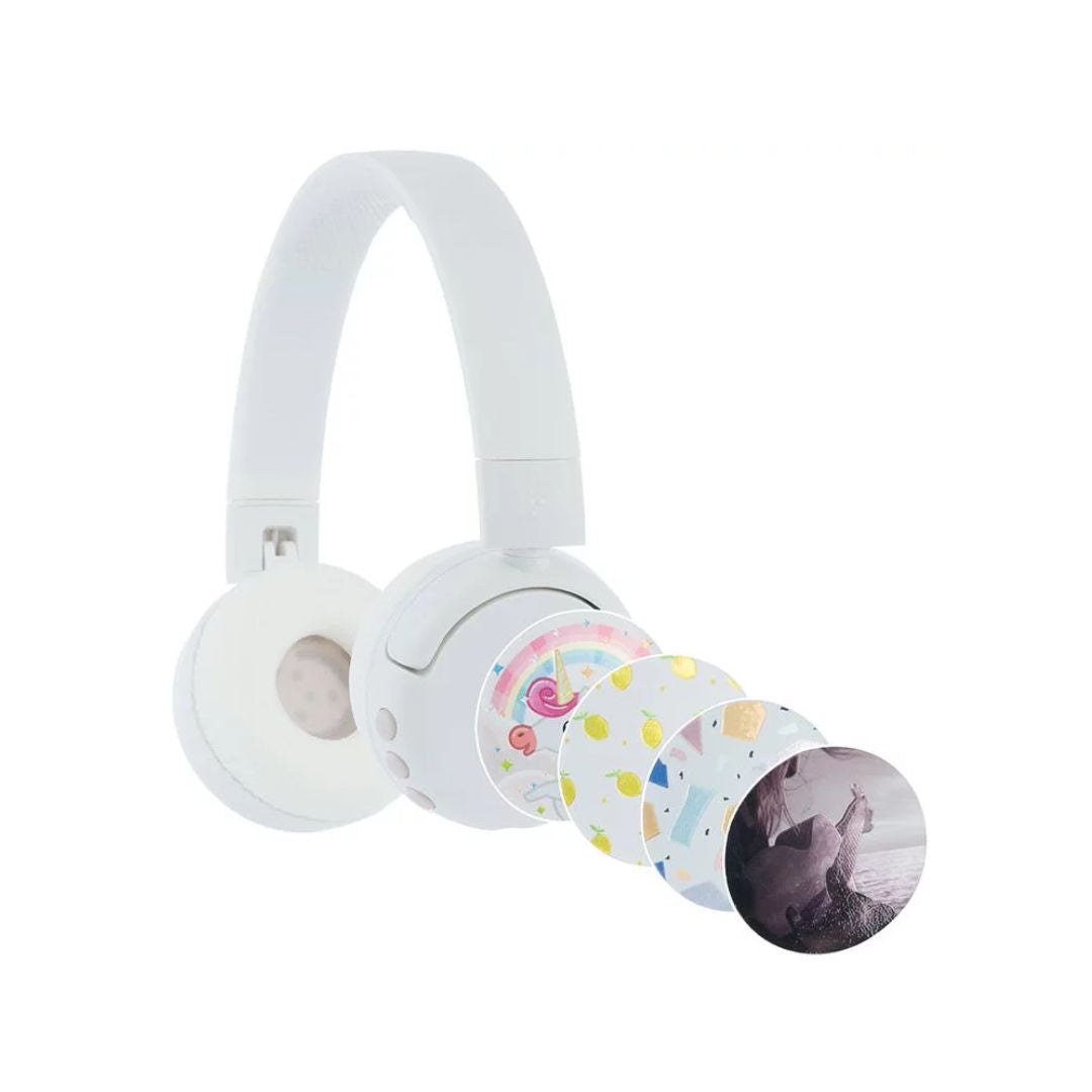 BuddyPhones POPFun Wireless Headphones White