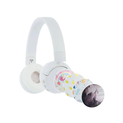 BuddyPhones POPFun Wireless Headphones White