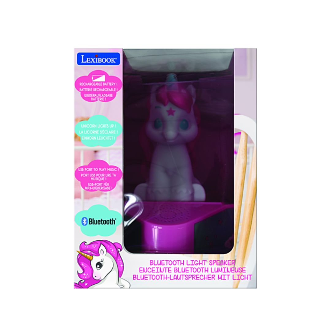 Lexibook Bluetooth Speaker with Unicorn Light-Up Figurine