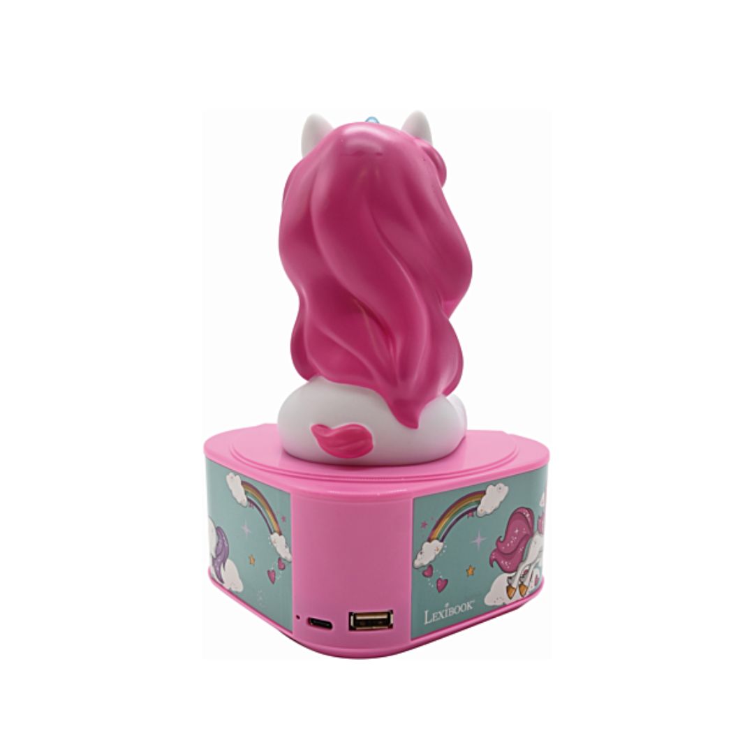 Lexibook Bluetooth Speaker with Unicorn Light-Up Figurine