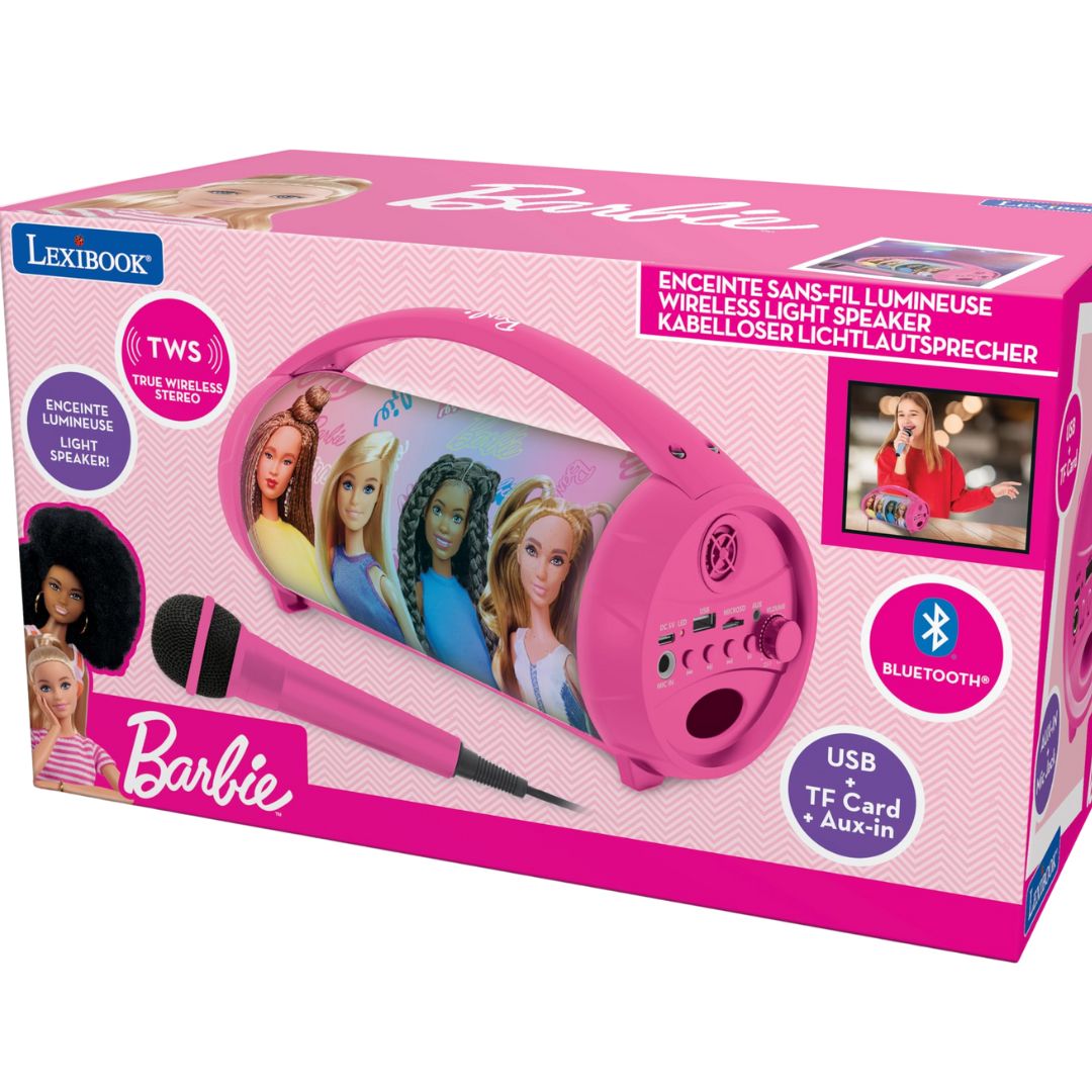Lexibook Barbie Doll Wireless Light Speaker