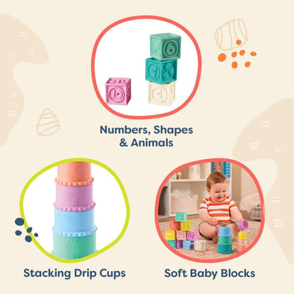 B. Toys Sensory Toys - Soft Baby Cubes