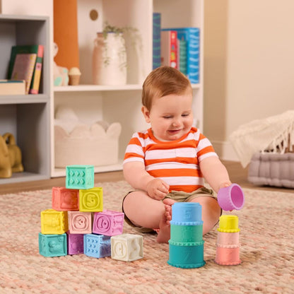 B. Toys Sensory Toys - Soft Baby Cubes