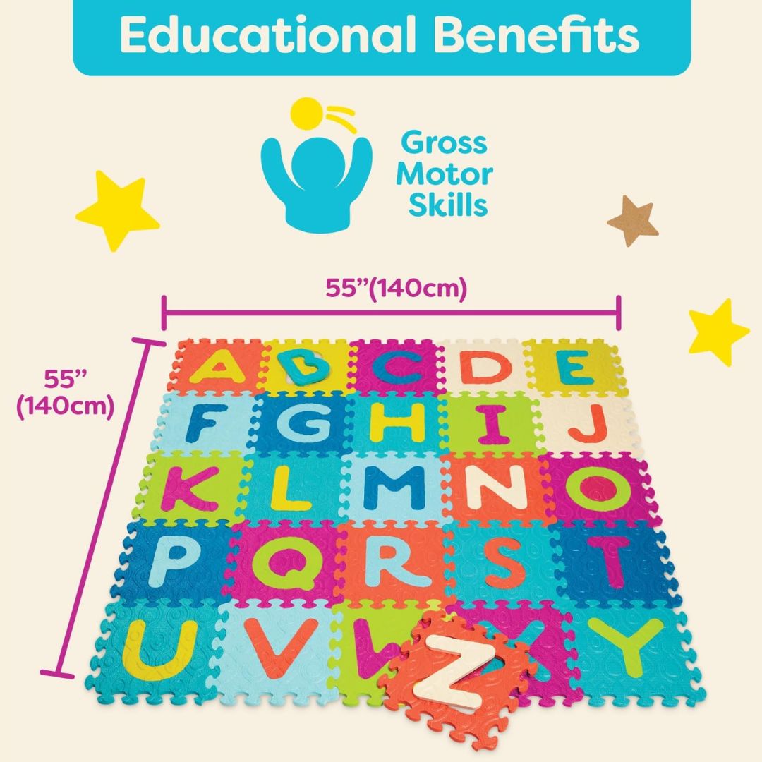 B. toys Developmental Learning Alphabet Floor Mat