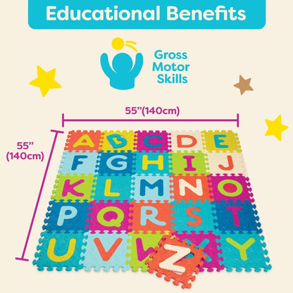 B. toys Developmental Learning Alphabet Floor Mat