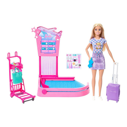 Barbie Travel Doll Baggage Claim Playset