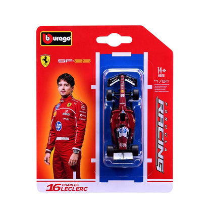 Shop the Bburago 1:64 scale F1 2025 #16 Charles Leclerc die-cast car! Features authentic team livery, sponsor decals, and sleek rolling wheels.