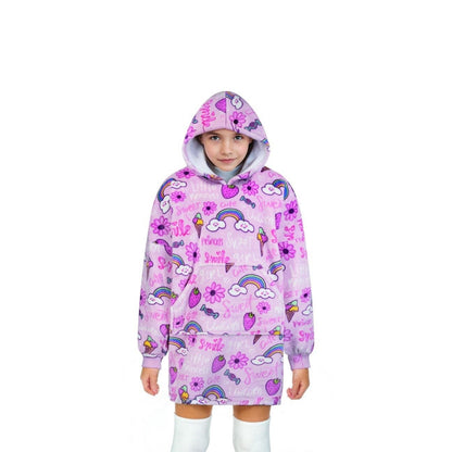Noxxiez Sweet Print Cuddly Hoodie (S)