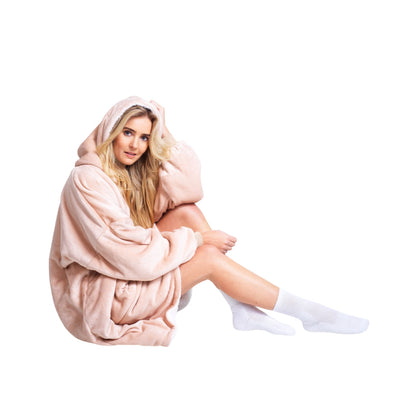 Noxxiez Cuddle Hoodie Adults Taupe (XL)