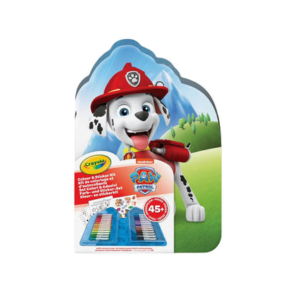 Crayola Paw Patrol Colouring & Sticker Case