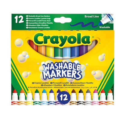 Crayola Washable Fibre-Tip Pens with Maxi Tip