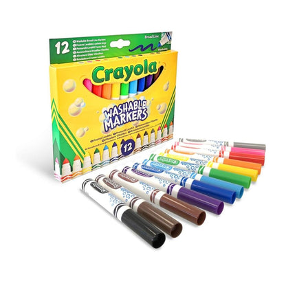 Crayola Washable Fibre-Tip Pens with Maxi Tip