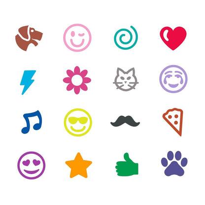 Crayola Set of Mini Felt-Tip Pens with Washable Stamps