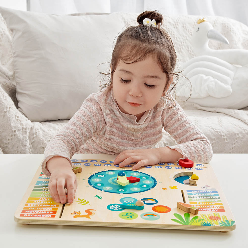 Classic World Forest Calendar Wooden