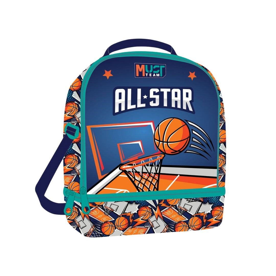 Must Team Basketball Insulated Lunch Bag 2 Compartments