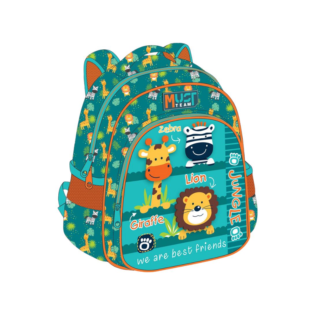 Must Team Jungle Animals Toddler Backpack