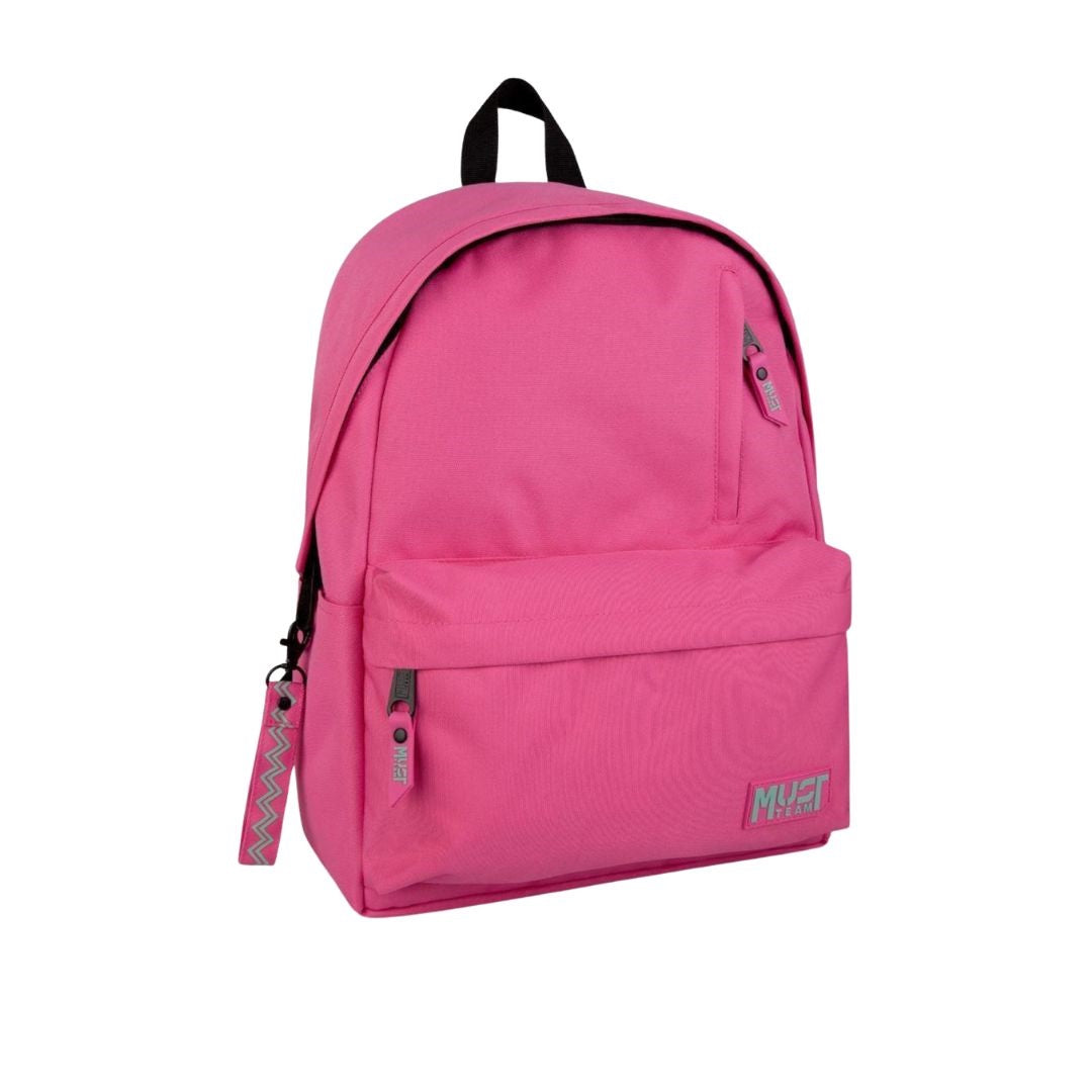 Must Monochrome Classic Backpack Pink with Mint