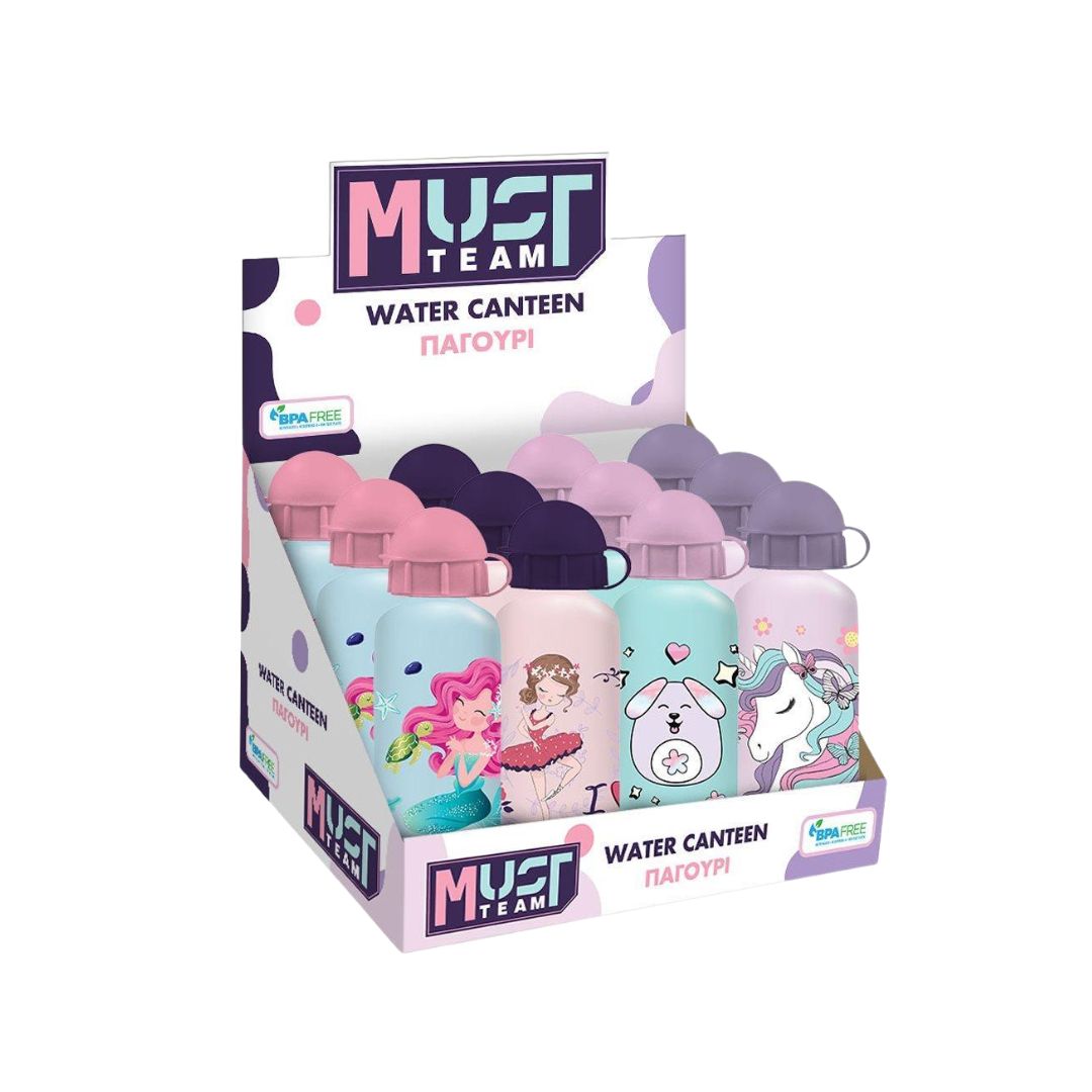 Must Team Water Canteen Aluminium 500ml - Girls