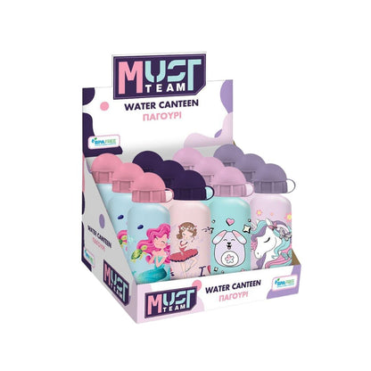 Must Team Water Canteen Aluminium 500ml - Girls