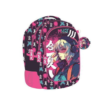 Must Team Elementary Anime Girl School Backpack