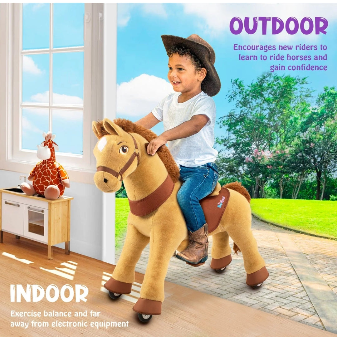 Ponycycle Riding Brown Horse (3-4 Years)