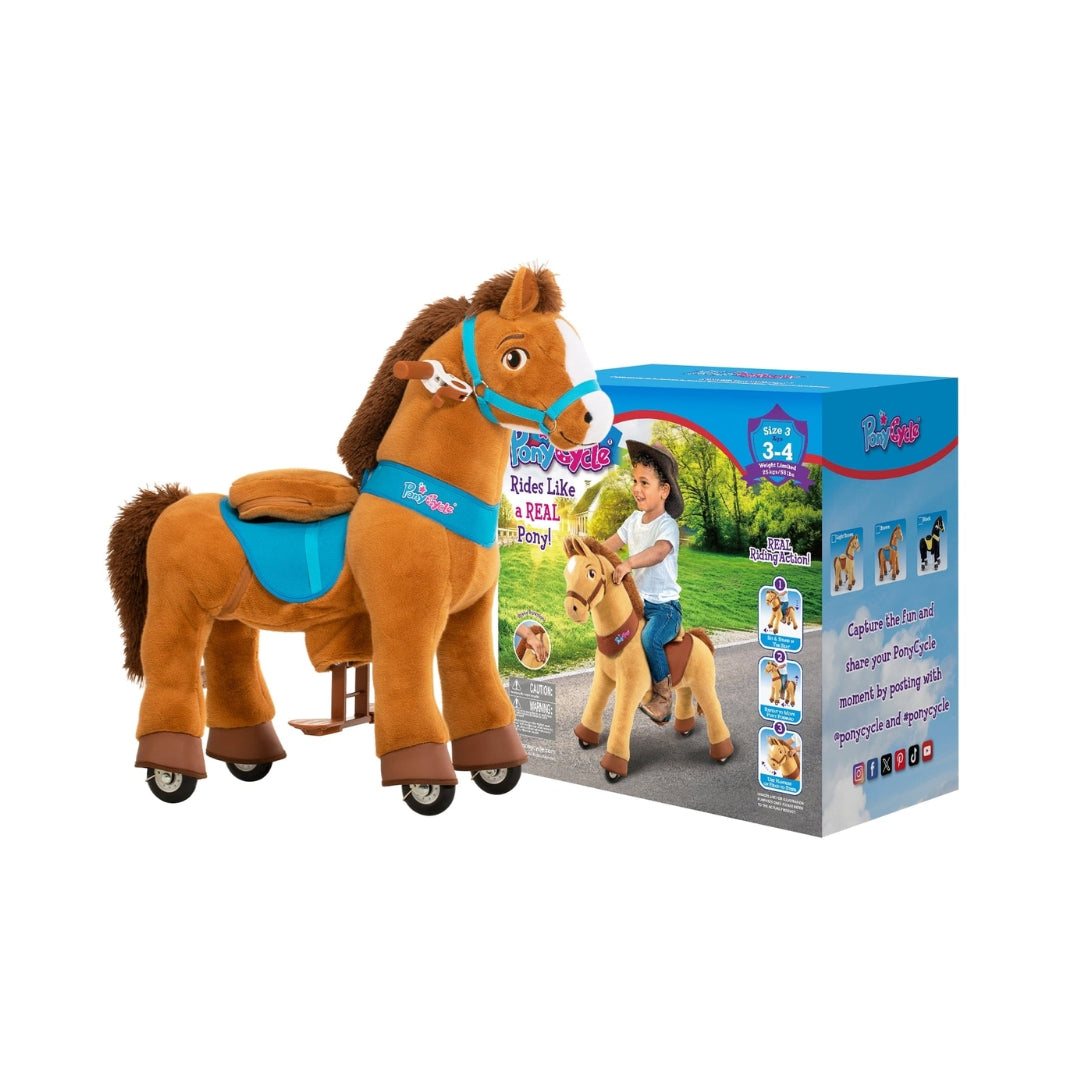 Ponycycle Riding Light Brown Horse (3-4 Years)