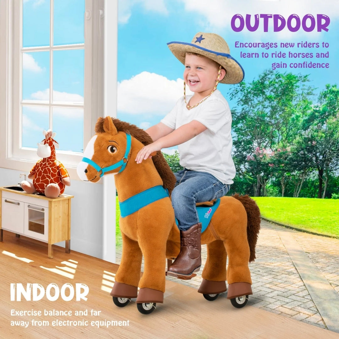 Ponycycle Riding Light Brown Horse (3-4 Years)