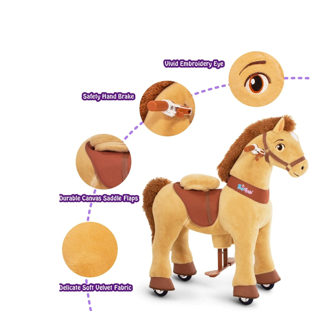 Ponycycle Riding Brown Horse (4-8 Years)