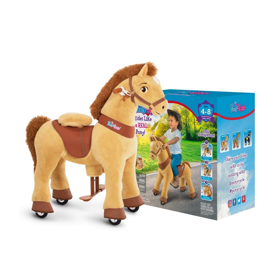 Ponycycle Riding Brown Horse (4-8 Years)