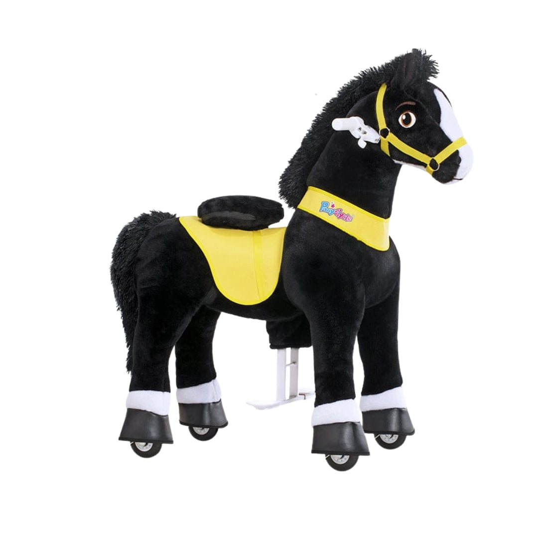 Ponycycle Riding Mechanical Black Horse (4-8 Years)