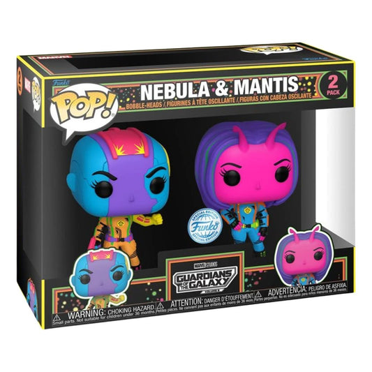 Funko Pop Guardians of the Galaxy Nebula & Mantis Blacklight