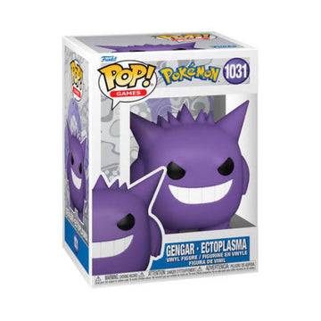Funko Pop! Games vinyl figure of Gengar from Pokémon, number 1031, shown in its original window box packaging against a white background.