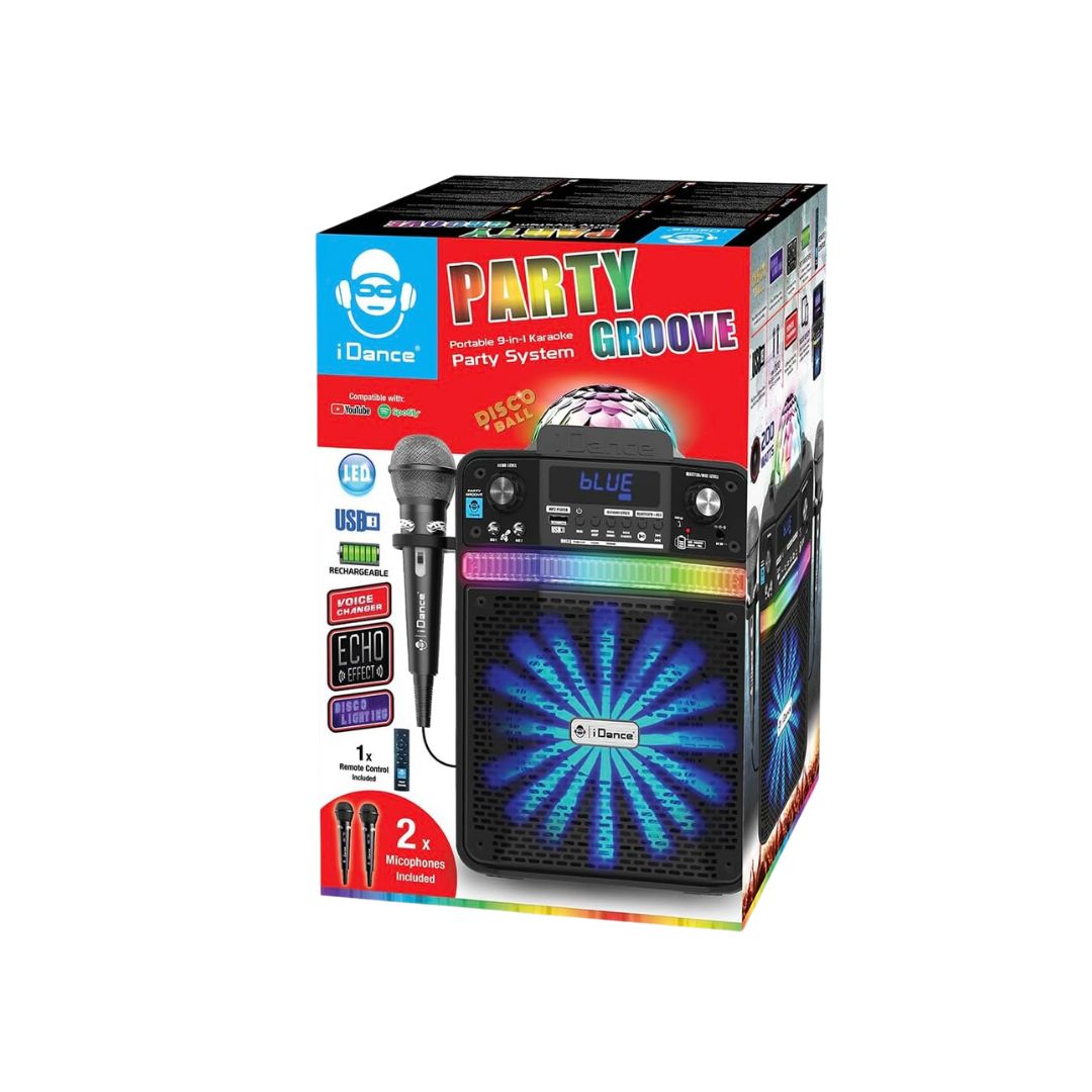 iDance Bluetooth Party Box Speaker - Groove Karaoke