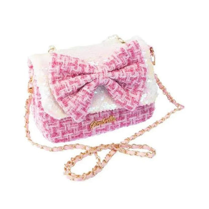Girabrilla Lolly Tweed Handbag with Bow